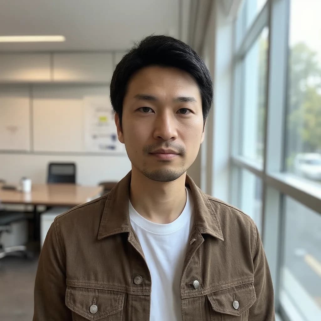 男性 スタートアップ AIプロフィール写真