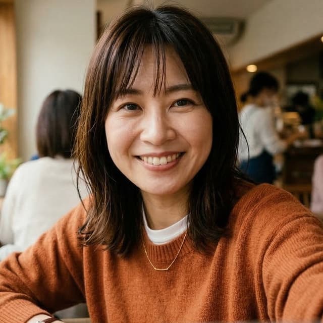女性の自撮り写真